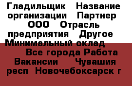 Гладильщик › Название организации ­ Партнер, ООО › Отрасль предприятия ­ Другое › Минимальный оклад ­ 20 000 - Все города Работа » Вакансии   . Чувашия респ.,Новочебоксарск г.